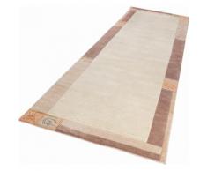 LUXOR living Läufer India, rechteckig, 20 mm Höhe, Teppich-Läufer, reine Wolle, handgeknüpft, mit Bordüre, Flur beige Teppichläufer Teppiche und Diele
