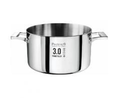 PINTINOX Fleischtopf Century 3.0, Aluminium, (1 tlg.), Boden und Seitenwände komplett aus 3 Schicht Material gefertigt, Induktion silberfarben Fleischtöpfe Töpfe Haushaltswaren
