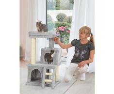 ABUKI Kratzbaum Jola, hoch, BxTxH: 50x52x90 cm grau Kratz- Kletterbäume Katze Tierbedarf