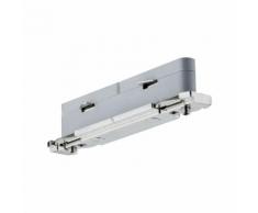 Paulmann Schienensystem-Verbinder URail, Schienen-System-ZUB, Verbinder starr für alle Farben, (1tlg.) silberfarben Zubehör Lampen Leuchten Stromschienensysteme