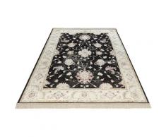 NOURISTAN Designteppich Nain Urmia, rechteckig, 3 mm Höhe, Seiden Optik, Viskose, Mit Fransen, Orient-Optik, Wohnzimmer beige Wohnzimmerteppiche Teppiche nach Räumen