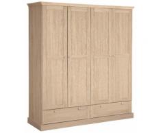 Home affaire Kleiderschrank Binz, beige, sonoma/eiche