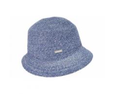 Seeberger Strohhut Glocke aus leichtem Papierstroh 54487-0, blau, Damen, königsblau
