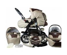 bergsteiger Kombi-Kinderwagen Milano, coffee & brown, 3in1, (10-tlg.) braun Kinder Kombikinderwagen Kinderwagen Buggies