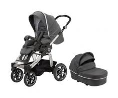 Hartan Kombi-Kinderwagen Racer GTS, 22 kg, mit Falttasche; Made in Germany; Kinderwagen grau Baby Ab Geburt Altersempfehlung
