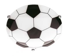 TRIO Leuchten Deckenleuchte Fußball, E27, Deckenlampe schwarz-weiß Deckenleuchten Schlafzimmer