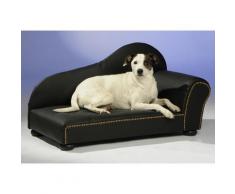 SILVIO design Tiersofa Lederoptik schwarz Hundebetten -decken Hund Tierbedarf