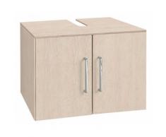 OPTIFIT Waschbeckenunterschrank Samoa, beige, akaziefarben