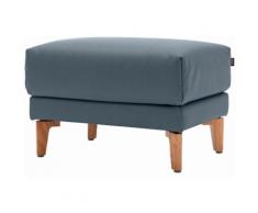 hülsta sofa Hocker hs.450, mit Holzfüßen blau Polsterhocker Sessel und Sofas Couches
