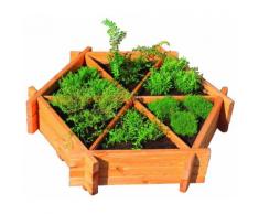 promadino Kräuterbeet, BxTxH: 122x111x27 cm braun Kräuterbeet Zubehör Pflanzen Garten Balkon