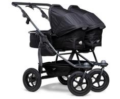 tfk Zwillings-Kombikinderwagen duo schwarz Kinder Geschwisterwagen Kinderwagen Buggies