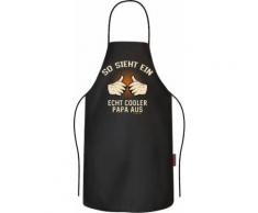 Rahmenlos Grillschürze mit brillantem Front-Print, bunt, Neutral, mehrfarbig