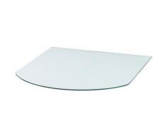 Heathus Bodenschutzplatte, Halbrundbogen, BxT: 85 x 110 cm, transparent, für Kaminöfen farblos Kaminbodenplatten Kamin Öfenzubehör Heizen Klima Bodenschutzplatte