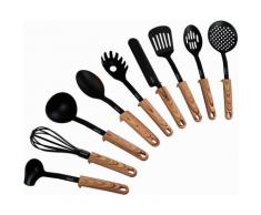 STONELINE Kochbesteck-Set Back to Nature, (Set, 9-tlg.) schwarz Kochbesteck Besteck Messer Haushaltswaren Kochbesteck-Sets