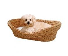 SILVIO design Tierkorb Wasserhyazinthe, BxTxH: 72x 56x17 cm, natur braun Hundebetten -decken Hund Tierbedarf