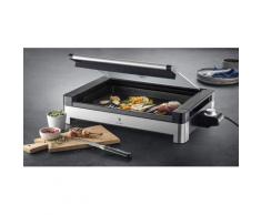 WMF Tischgrill Lono mit Glasdeckel 2200 Watt, silberfarben, edelstahlfarben