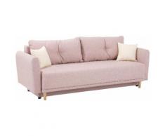 Home affaire Schlafsofa Scandic, inkl. 2 Zierkissen und Bettkasten, Knopfheftung in Rückenkissen rosa Wohnzimmer Affaire