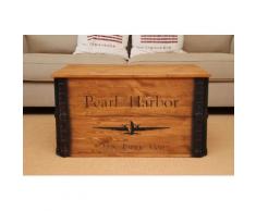 Uncle Joe´s Truhentisch Pearl Harbor, in tollem Vintage-Look braun Couchtische eckig Tische