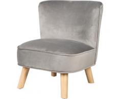 roba Sessel Lil Sofa, mit Holzfüßen grau Kinder Kindersessel Kindersofas Kindermöbel