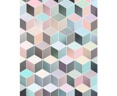 Komar Vlies Fototapete Cubes Pastel 200/250 cm, bunt, bunt