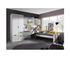 rauch Jugendzimmer-Set Fosco (Set 4-tlg), weiß, weiß/Seidengrau