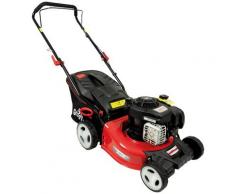 Grizzly Tools Benzinrasenmäher BRM 42-125/2 BS, 40 l Fangsack rot Rasenmäher Gartengeräte Garten Balkon