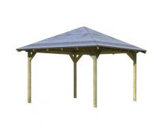 Karibu Pavillon Granada, BxTxH: 377x377x303 cm kdi Pavillons Garten Balkon