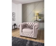 Home affaire Chesterfield-Sessel New Castle, hochwertige Knopfheftung, B/T/H: 104/86/72 cm rosa Wohnzimmer Affaire
