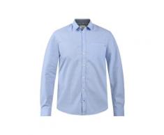 Blend Langarmhemd 20709670, Hemd mit Knopfleiste blau Herren Langarm Freizeithemden Hemden