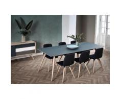 PBJ Esstisch stick, braun, Eiche hell/Laminat fenix