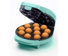 BESTRON Cakepop-Maker "im Retro Design" Waffeleisen inkl. Cake-Pop-Butler, Gabel, 12 Cake-Pop-Sticks, Antihaftbeschichtung grün