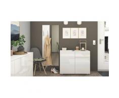 borchardt Möbel Wandspiegel Vaasa, Breite 24 cm weiß Schlafzimmer Made in Germany -