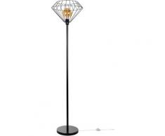 BRITOP LIGHTING Stehlampe Raquelle, E27, 1 St., Dekorative Leuchte aus Metall, passende LM E27 / exklusive, Made in Europe schwarz Lampen und Leuchten Wohnzimmer Landhaus Charme