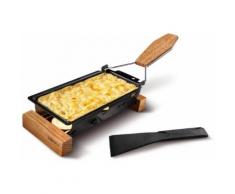 BOSKA Holland Käse-Raclette Eichenholz ToGo, schwarz, Neutral, schwarz, Eichenholz, Antihaftbeschichtung