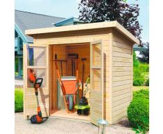 KONIFERA Gartenhaus Baggersee 2 beige Gartenhäuser aus Holz Garten Balkon