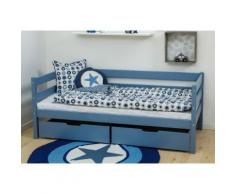 Hoppekids Einzelbett IDA-MARIE, (Set), inklusive Matratze blau Kinder Kinderbetten Kindermöbel
