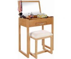 Home affaire Schminktisch (Set), braun, Neutral, eiche