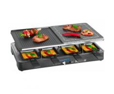 BOMANN Raclette RG 2279 CB, 8 Raclettepfännchen, 1400 Watt schwarz Küchenkleingeräte Haushaltsgeräte