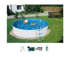 KONIFERA Rundpool Milos I (Set) weiß Swimmingpools Pools Planschbecken Garten Balkon