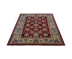 Sehrazat Teppich Ornament 1349, rechteckig, 10 mm Höhe, Kurzflor, Orient-Optik, mit Fransen, Wohnzimmer rot Wohnzimmerteppiche Teppiche nach Räumen