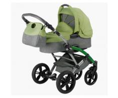 Knorrbaby Kombi-Kinderwagen Voletto Happy Colour, grau-hellgrün grau Kinder Kombikinderwagen Kinderwagen Buggies