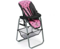CHIC2000 Puppenhochstuhl Hochstuhl, Stars Grey grau Kinder Ab 3-5 Jahren Altersempfehlung