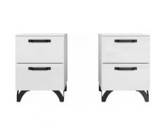 rauch Nachtkommode Shuffle (2 Stück) weiß Nachtkonsolen und Nachtkommoden Nachttische Tische Sideboards