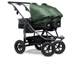 tfk Zwillings-Kombikinderwagen duo grün Kinder Geschwisterwagen Kinderwagen Buggies