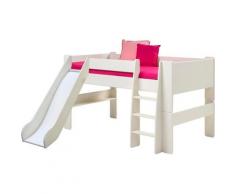 STEENS Spielbett FOR KIDS, mit Leiter und Rutsche, in verschiedenen Farben weiß Kinder Hochbetten Kinderbetten Betten