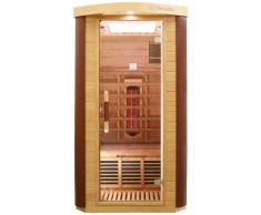 Dewello Infrarotkabine Toronto, für 1 Person beige Infrarotkabinen Sauna Bad Sanitär