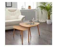 RAUMID Satztisch (Set), beige, buche