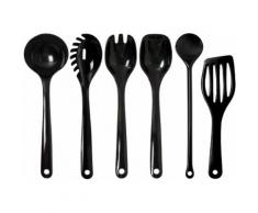 WACA Kochbesteck-Set, (Set, 5-tlg.) schwarz Kochbesteck Besteck Messer Haushaltswaren Kochbesteck-Sets
