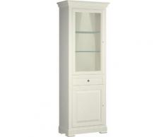 SELVA Vitrine Constantia Modell 7509/7510 wahlweise mit oder ohne Beleuchtung, beige, elfenbeinfarbig