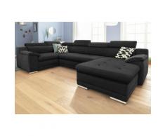 sit&more Wohnlandschaft, schwarz, schwarz